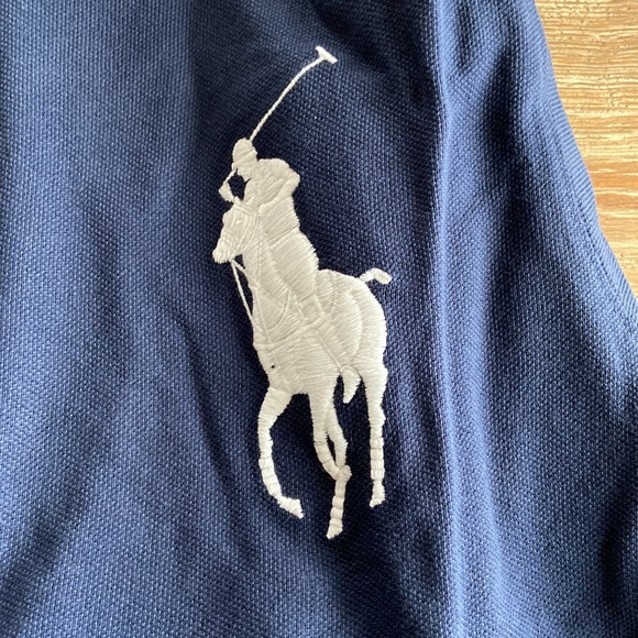 Polo Ralph Lauren Boys Full Zip mesh Hoodie Navy  blue Size L 14-16 NWT - Picture 3 of 5